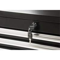 Industrial Tool Chest, 26" W, 4 Drawers, Black Sidevic Inc.