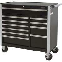 Chariot &agrave; outils industriel, 11 tiroirs, 41" la x 18-3/4" p x 39-1/3" h, Noir Sidevic Inc.