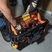 Sac &agrave; outils avec grande ouverture Tradesman Pro, Nylon balistique, 42 pochettes, Noir Sidevic Inc.