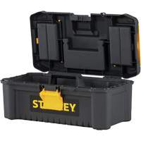 Essential&reg; Tool Box with Tray, 12-1/2" W x 7-3/8" D x 5-1/8" H, Black/Yellow Sidevic Inc.