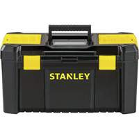 Essential&reg; Tool Box with Tray, 19" W x 9-7/8" D x 9-3/4" H, Black/Yellow Sidevic Inc.
