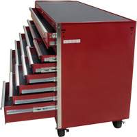 Chariot &agrave; outils industriel, 12 tiroirs, 56" la x 24-1/2" p x 38-1/8" h, Rouge Sidevic Inc.