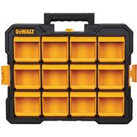 Flip-Bin Organizer, 3-7/8" W x 17-3/4" D x 13-7/8" H, Black/Yellow Sidevic Inc.
