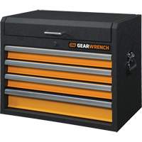 Coffre &agrave; outils de s&eacute;rie GSX, 26" la, 4 tiroirs, Noir/Orange Sidevic Inc.