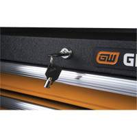 Coffre &agrave; outils de s&eacute;rie GSX, 26" la, 4 tiroirs, Noir/Orange Sidevic Inc.