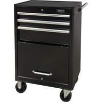 Chariot &agrave; outils industriel, 3 tiroirs, 29-4/5" la x 21-1/5" p x 38-4/5" h, Noir Sidevic Inc.