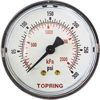 Manom&egrave;tre de rechange,  2", 0 - 175 psi, Fixation arri&egrave;re, Analogique Sidevic Inc.