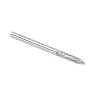 CLEVELAND Solid Carbide Burrs - Tree Shape Pointed End, SG-44, 3 mm Dia., 1/8" Shank Sidevic Inc.