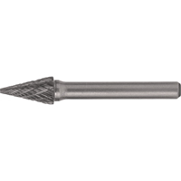 Fraises au carbure solide - Forme conique pointue CLEVELAND, , 1/8" dia., 1/8" Tige, 7/16" Prof. de la coupe Sidevic Inc.