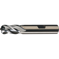 CLEVELAND Centre Cutting Ball Nose Single End Finishers, 1/4" Dia., 4 Flutes, High Speed Steel Sidevic Inc.