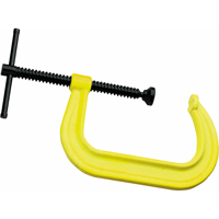 Serre-joint en C de s&eacute;curit&eacute; haute visibilit&eacute;, Capacit&eacute; de 2-1/8" (54 mm), Profondeur de gorge de 2-1/4" (57 mm) Sidevic Inc.