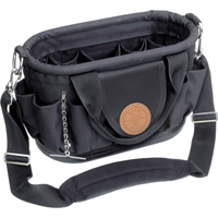 Tool Tote with Shoulder Strap, Polyester, 17 Pockets, Black Sidevic Inc.