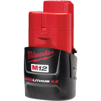 M12 Redlithium 2.0 Battery, Lithium-Ion, 12 V, 2 A Sidevic Inc.