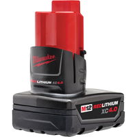 Bloc-piles M12 Redlithium 4.0, Lithium-ion, 12 V, 4 A Sidevic Inc.