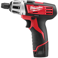 Ensemble perceuse/tournevis sous-compact sans fil, 1/4", 12 V, 150 lb-po couple max., Lithium-ion bloc-pile Sidevic Inc.