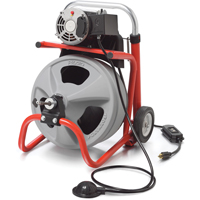 K-400 Drain Cleaning Machine with C-31 IW Cable, Electric, 3/8" Sidevic Inc.