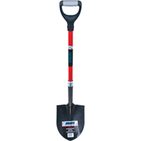 Heavy-Duty Round Point Shovel, Carbon Steel Blade, Fibreglass, D-Grip Handle Sidevic Inc.