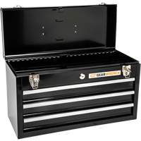 Boîte &agrave; outils portative, 20" la, 3 tiroirs, Noir Sidevic Inc.