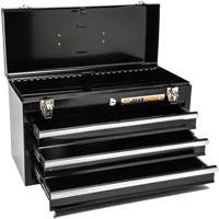 Boîte &agrave; outils portative, 20" la, 3 tiroirs, Noir Sidevic Inc.