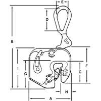 GXL Plate Clamp, 1000 lbs. (0.5 tons), 1/16" - 5/8" Jaw Opening Sidevic Inc.