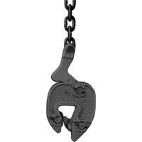 GX Plate Clamp with Chain Connector, 1000 lbs. (0.5 tons), 1/16" - 5/16" Jaw Opening Sidevic Inc.