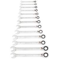 72-Tooth 12 Point Reversible Ratcheting SAE Wrench Set, Combination, 13 Pieces, Imperial Sidevic Inc.