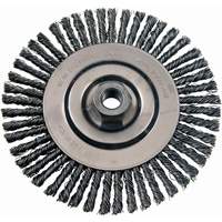 Wire Wheel Brushes, 4-7/8" Dia., 0.02" Fill, 5/8"-11 Arbor, Stainless Steel Sidevic Inc.