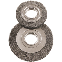 6" Major Wire Wheel Brushes, 6" Dia., 0.014" Fill, 2" Arbor Sidevic Inc.
