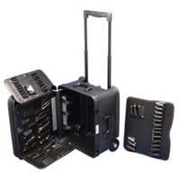 Trousse d'outils de service mobile sur 2 roues, 16-3/4" la x 13-1/2" p x 20" h, Noir Sidevic Inc.