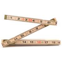 Red End&reg; Rule with Two 6" Slide Rule Extensions, 6' L, Wood, 1/16" Graduations Sidevic Inc.