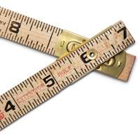 Folding Rule, 6' L, Wood, 1/16" Graduations Sidevic Inc.