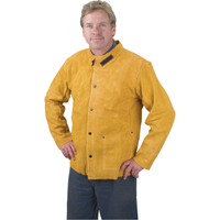 Welding Jacket, Leather, Medium, Golden Brown Sidevic Inc.