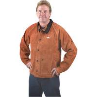 Welding Jacket, Leather, 4X-Large, Lava Brown Sidevic Inc.