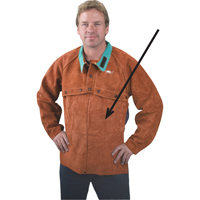 Leather Bib, 14" L, Lava Brown Sidevic Inc.