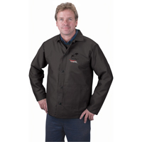 Flame Retardant Jacket, Cotton, 4X-Large, Black Sidevic Inc.