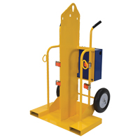 Welding Cylinder Torch Cart, Pneumatic Wheels, 24" W x 19-1/2" L Base, 500 lbs. Sidevic Inc.