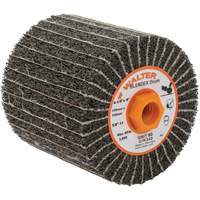 ALLSTEEL Two-In-One Finishing Drums, 4-1/4" Dia. x 4" W, 5/8"-11 Arbor, 80 Grit Sidevic Inc.