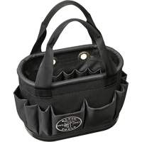 29-Pocket Hard-Body Aerial Bucket, 14" L x 10" H, Polyester, Black Sidevic Inc.