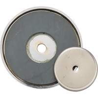 Ceramic Shallow Pot Magnet, 1-3/8" Dia., 12 lbs. Pull Sidevic Inc.
