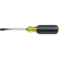 Heavy-Duty Slot Keystone Screwdriver, 1/4", 8-11/32" L, Cushion Grip Handle Sidevic Inc.