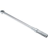 Ratcheting Head Micrometer Torque Wrench, Click, 1/2" Square Drive, 50 - 250 lbf. Ft Sidevic Inc.