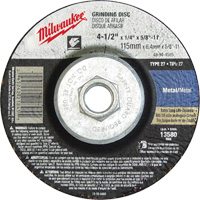 Meule, 4-1/2" x 1/8", Arbre 5/8"-11, Oxyde d'aluminium, Type 27 Sidevic Inc.