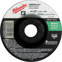 Meule, 4-1/2" x 1/4", Arbre 7/8", Carbure de silicium, Type 27 Sidevic Inc.
