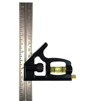 &eacute;querre combin&eacute;e Johnson 406EM, 6'' x 1'' lo, 1/32" Graduations, Acier, Ordinaire Sidevic Inc.