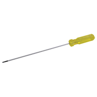Electrician's Slotted Screwdriver, 1/8" Tip, Round, 6-1/2" L, Plastic Handle Sidevic Inc.