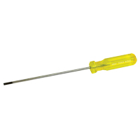 Electrician's Slotted Screwdriver, 5/32" Tip, Round, 9-1/2" L, Plastic Handle Sidevic Inc.