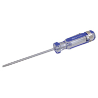 Slotted Screwdriver, 1/8" Tip, Round, 5-1/2" L, Plastic Handle Sidevic Inc.