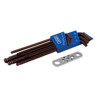 Long Arm Ball Hex Key Set, 9 Pcs., Metric Sidevic Inc.