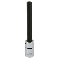 Extra Long Bit Socket, Hex, 10 mm x 128 mm L, 1/2" Square Drive Drive Sidevic Inc.