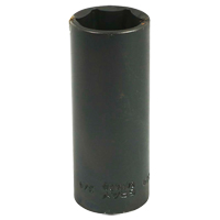 Socket, Impact, 3/4", 3/8" Drive, 6 Points, Deep Sidevic Inc.